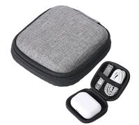 Small EVA Electronic Organizer - Travel Cable Storage Bag for Daily Tech | Durable Protective Shell with Neat Interior Space, Shape Options, Handy Pouch for Chargers Earbuds Memory