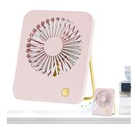 Small Fan, USB Powered Portable Desk Cooler | 6.5x5.2x1.26 Inch 180° Tilt Adjustable Quiet Wall-Mountable Airflow | Provides High-Power Cooling For Office Home Tent Gym Travel Camping