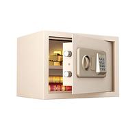 Small Fireproof Wall Safes Between The Studs, Electronic Hidden with Removable Shelf, Home Safe for, Money, Jewelry, Passport, Beige