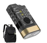 Small Flashlights Powerful - 9 Levels Rechargeable Torch, 2.17x1.3 Inches Portable High Lumen Beacon with Tacticals Beam, Compact Lighting, Waterproof Survival Tool for Camping Hiking Travel