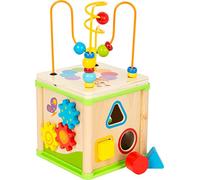 Small Foot Design – Cube de motricité Insectes – Circuit amovible, roues dentées, horloge éducative