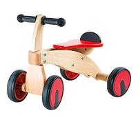 small foot 10233 Trois-roues « Bolide rouge » en bois, avec roues et poignées en caoutchouc, à partir de 2 ans