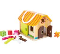 Small Foot 10315 Jouet de motricité Maison de motricité "Étable", multicolore (1 pièce)