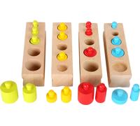 small foot 10525 colour and shape sorter made of wood, with wooden parts and row