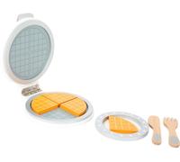 small foot 10592 wooden waffle iron for children's kitchen, to open with space f