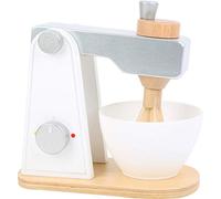 Small Foot Batteur en bois 10595 – partie supérieure mobile, bol agitateur, dès 3 ans, multicolore