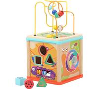 Small Foot 10622 cube de motricité faune Prairie d'été, plaisir et activité pour bébé et tout-petit