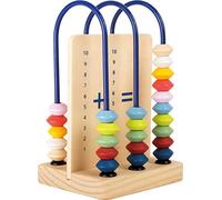 small foot 10844 Boulier petit format "Educate" en bois, avec perles pour addition et soustraction, à partir de 6 ans