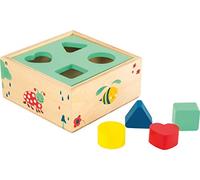 Small foot Shape-Fitting Cube Forest jeu de formes en bois 12 m+ 5 pcs