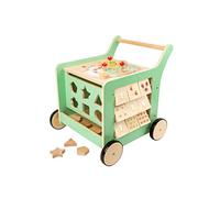 small foot 10947 Chariot de marche "Move it!", en bois certifié 100 % FSC®, jouet de motricité pour les premiers pas