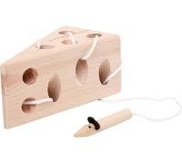 Small Foot 11053 Jeu d'enfilage fromage et souris (1 pièce)