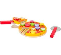 Small Foot Lot de jouets en bois Pizza à découper avec accessoires 21 pièces 3+ ans