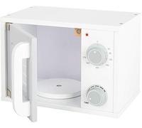 small foot 11184 Micro-ondes pour la cuisine d'enfant en bois, boutons mobiles et porte magnétique, à paritr de 3 ans