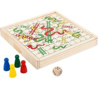 Small Foot Jeu d'échelles et de Serpents à emporter format voyage, 3 Ans+, 11211, Multicolore - Version Allemande