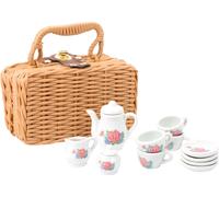 Small Foot 11274 Service à café en porcelaine dans une valise, 14 pièces (1 set)