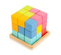 Small Foot 11346 Jeu de Géant Puzzle 3D, composé de 7 Pièces en Forme, Jeu de Puzzle À partir de 5 Ans
