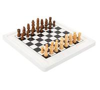 Small Foot 11395 Jeu d'échecs et de Dames, en Bois, 2 Jeux Classiques en 1, Jeu de Société