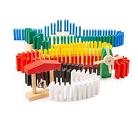 Small Foot 11402 Domino Rallye, Jeu de réaction en chaîne en Bois, 490 pcs. à partir de 3 Ans