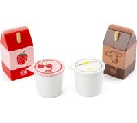 Small Foot 11440 Dairy Products Set Fresh, Made of Wood, Role Toy,Accessories St