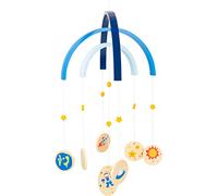Small Foot 11451 Mobile Space, en Bois, Mobile pour Tout-Petits avec Figurines Spatiales et Étoiles