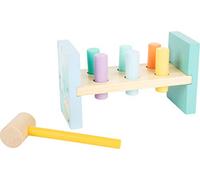 Small Foot Jouet animaux sautants 11474 – 4 animaux mignons en bois à pousser vers le bas