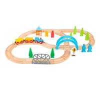 Small Foot 11491 Chemin de fer en bois Grand voyage
