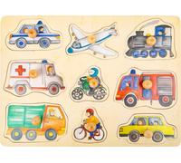 Small Foot forme puzzle Véhicules bois junior 9 pièces Multicolore G
