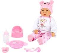 Small Foot Bébé Poupée Fille avec Accessoires, Jouet de Jeu de Rôle, avec Corps Souple, 5 Pièces, 11522
