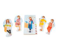 small foot Schichtenpuzzle Schwangerschaft aus Holz mit 4 Lagen und detaillierten Motiven zum Thema Baby, 11541 Jouets
