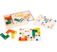 Small Foot 11728 Jeu éducatif Puzzle en Bois, Puzzle d'apprentissage et de Forme, de la Reconnaissance des Couleurs et des Formes, à partir de 3 Ans