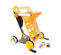 Small Foot Design Chariot de marche 11737 Toucan en bois – frein, jeux polyvalents, dès 1 an