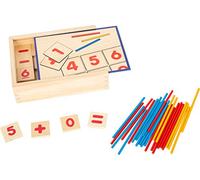 Small Foot 11740 Jeu éducatif mathématiquesécole Primaire en Bois, boîte d'apprentissage pour Apprendre l'arithmétique dès la 1ère Classe, à partir de 6 Ans