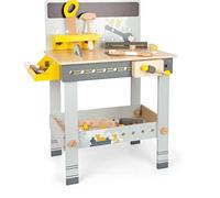 Small Foot 11806 établi Miniwob en Bois, avec Outils, Nombreux Accessoires et Jeu de vis, pour Enfants à partir de 3 Ans