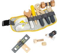 Small Foot 11807 Ceinture à Outils Miniwob, réglable et avec différents Outils en Bois, pour Les Enfants à partir de 3 Ans