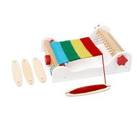 Small Foot 12042 Cadre de Tissage en Bois Elsa avec Accessoires et Mode d'emploi détaillé, dans Un Joli Coffret Cadeau.