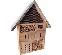 Small Foot 1269 Hôtel à Insectes Tour du Monde Bois Nature 32,5 x 11 x 40 cm