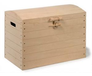 small foot 1804 Boîtes pirate "nature" en bois en set de 3, polyvalentes et utilisables