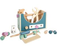 Small Foot Boîte 2 en 1 "Nordic, avec Outils pour Enfants en Bois, à partir de 3 Ans, réf. 12213 2en1, Mini-établi, dès, Multicolored, Petit