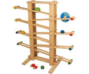 Small Foot 2484 Circuit à Boules «Géant» en Bois, avec 6 éléments roulants, Forme la motricité