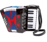 Small Foot 3304 Accordéon 'Classic', pour enfants, noir/rouge/bleu