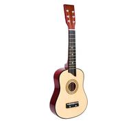 small foot 3307 Guitare "Naturel" en bois, avec six cordes métalliques et plectre, pour enfants à partir de 3 ans