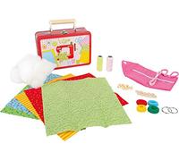 small foot 3921 Valise d´enfant, tissus, ciseaux, aiguilles, boutons, perles en bois et autres accessoires inclus, de 3 ans