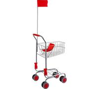 Small Foot 4046 Caddie «Argent» en métal, accessoire pour boutiques marchande et épiceries, à partir de 3 ans magasin, 2020715