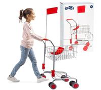 Small Foot Design Caddie 4046 en métal argent – accessoire pour boutiques et épiceries, dès 3 ans