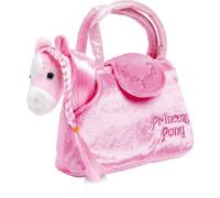 small foot 4144 Peluche, idéale à emporter, pour les petites dames de 3 ans et plus Poney dans le sac Paulina