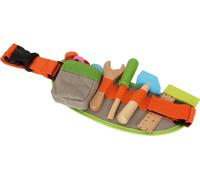 small foot 4745 kids tool belt fully adjustable incl. colourful wooden toys and
