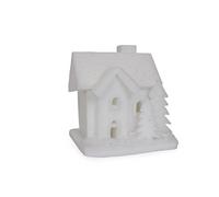 Small Foot 6386 Maison avec Eclairage, Texture/Polyester, Blanc