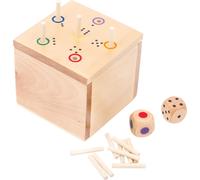 small foot 6558 parlour game "Dice Ace" made of wood, popular Continental dice g