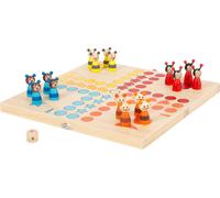 small foot 7358 Ludo "Animaux" en bois, jeu de société pour petits et grands, avec figures animales, à partir de 4 ans