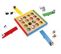 Small Foot 7959 Skill Game Jumping mice Made of Wood, Parlour Game for 1 to 4 Pl